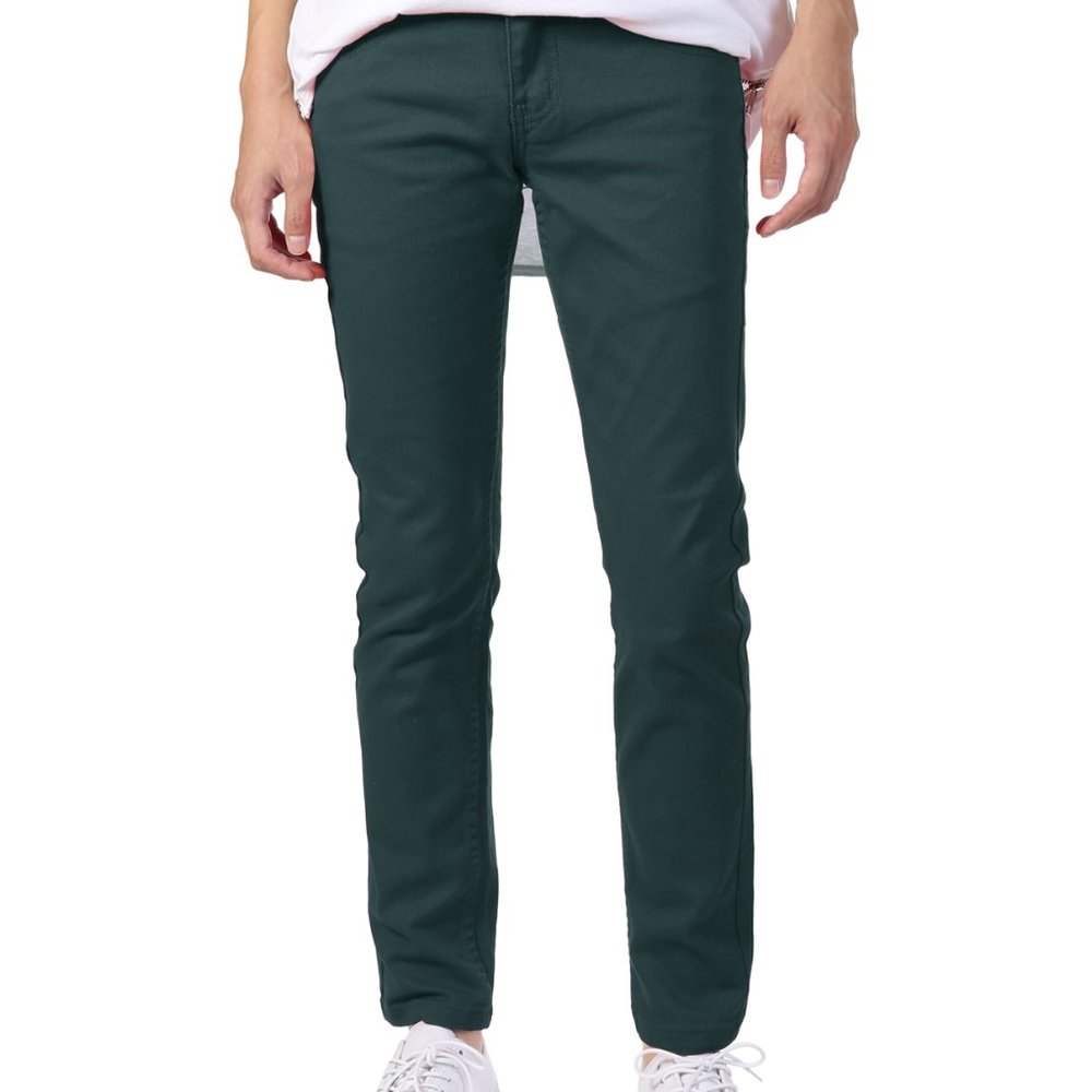 Men's Modern Skinny Fit Jeans Casual Devilblue